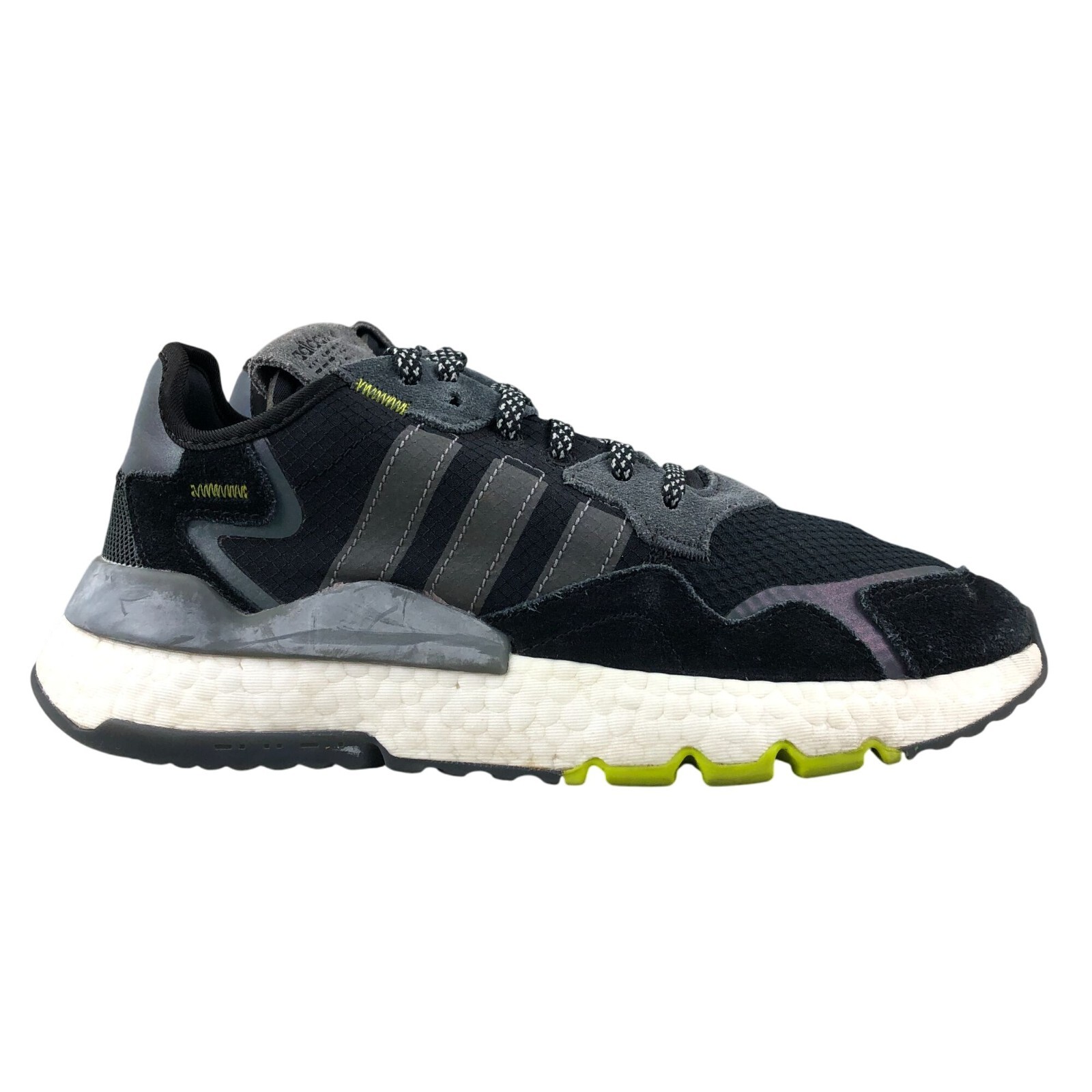 Adidas Men’s 7 Nite Jogger J Black Iridescent Grey Semi Solar Yellow Sneakers Adidas Men’s 7 Nite Jogger J Black Iridescent Grey Semi Solar Yellow Sneakers