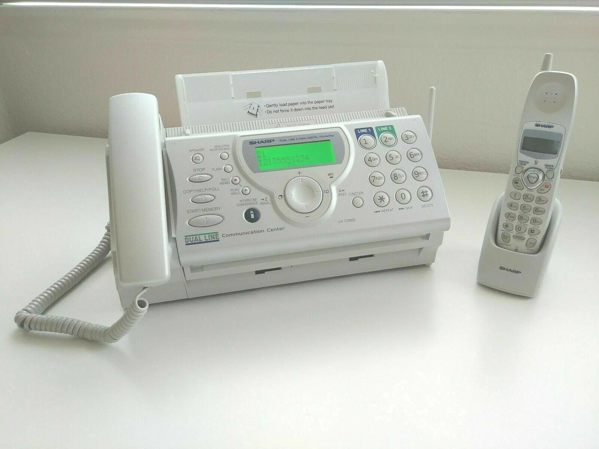 Fax Machine With Cordless Handset