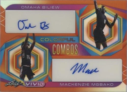 2022-23 Leaf Vivid - Mackenzie Mgbako/Omaha Biliew #CC-48