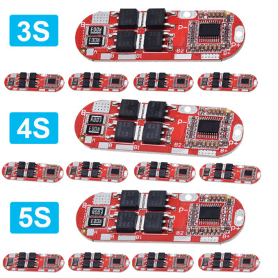 4PC 3S 4S 5S BMS 25A 18650 Lithium Battery Protection Circuit Charging Board New