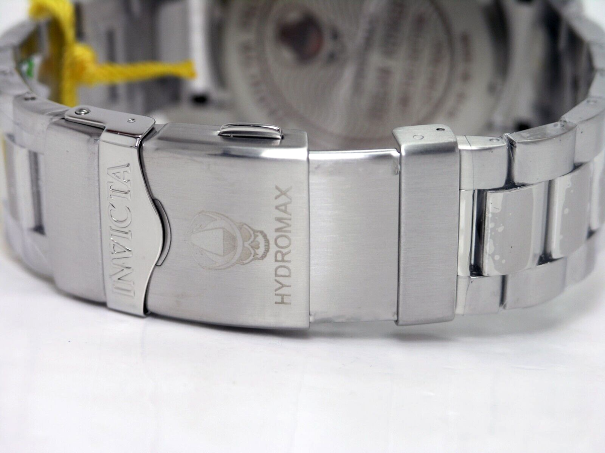 NEW INVICTA 38016 PRO DIVER HYDROMAX 52MM BLACK DIAL STEEL 1000M