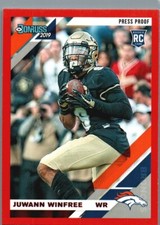2019 Donruss #297 Juwann Winfree Press Proof Red