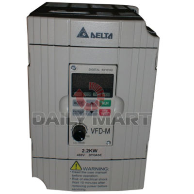 Delta VFD022B43B 3 PHASE SENSORLESS OPEN CLOSED LOOP VECTOR 3HP 460V AC DRIVE /