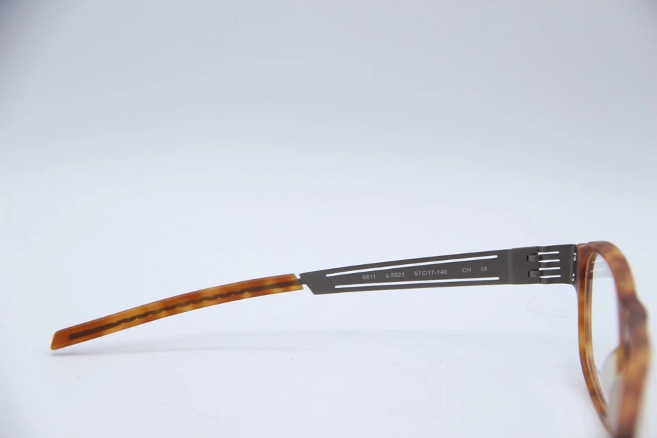 NOVO ÓCULOS PRODESIGN DENMARK 6611 C.5521 CINZA TARTARUGA FOSCO AUTÊNTICO 57-17 - Imagem 3 de 4