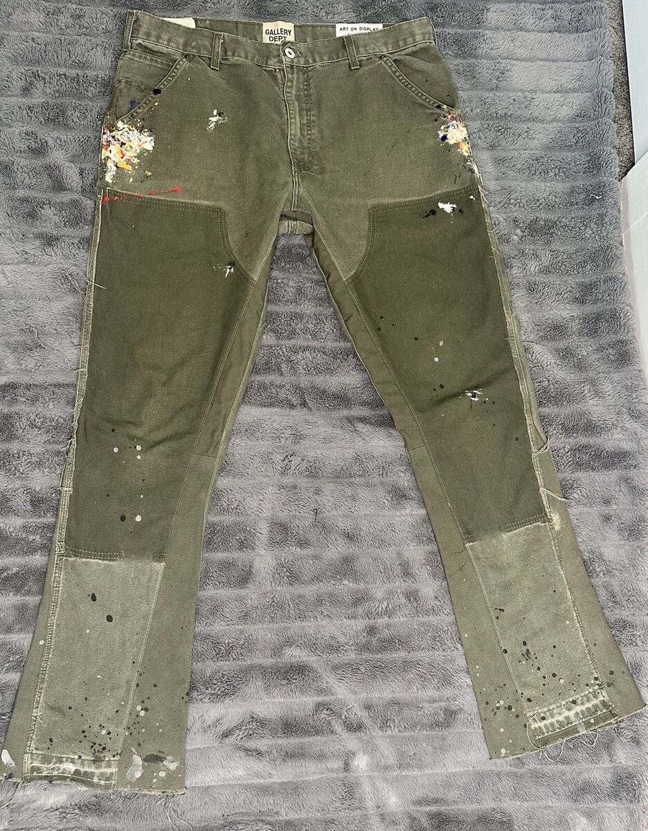 Gallery Dept. Painted La Flare Carpenter Pants “Olive Green Gallery Dept. Painted La Flare Carpenter Pants “Olive Green