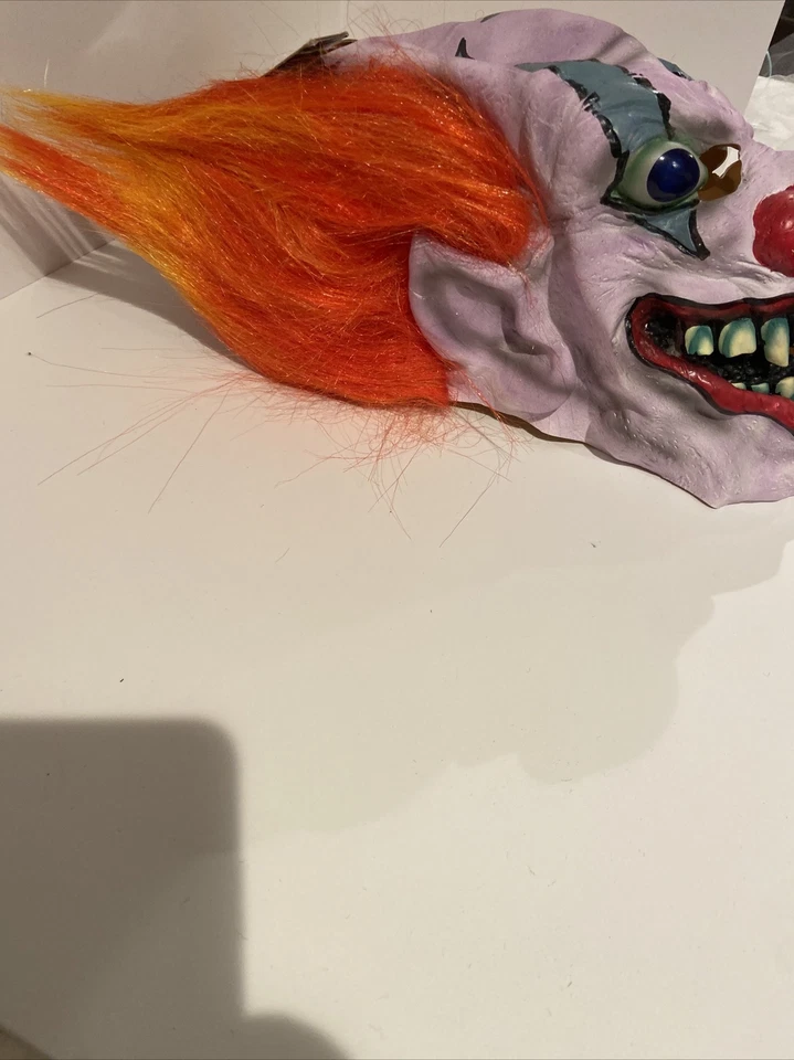 CLOWN OVERHEAD MASK WITH HAIR  HALLOWEEN MASK FOR ADULT ADULT - Image 4 of 4