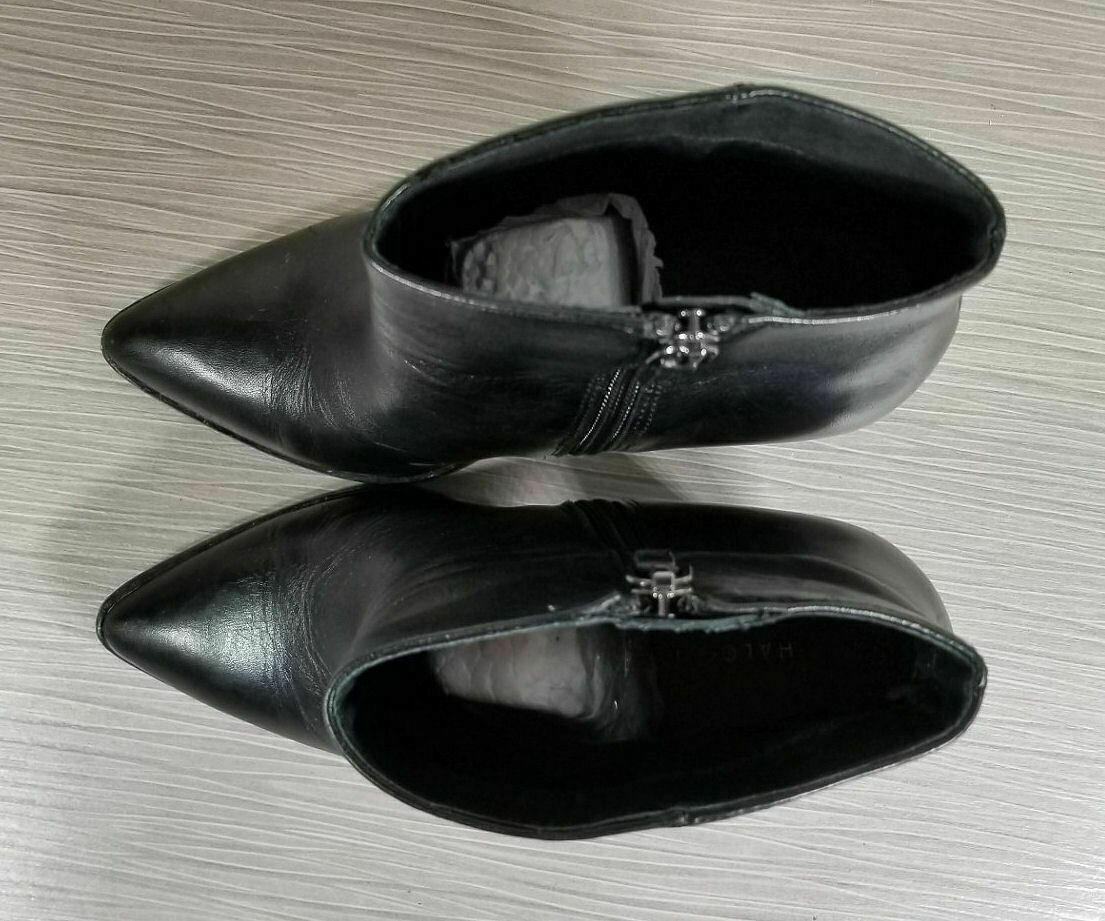 Halogen Bergen Pointed Toe Boot, Black Leather, W… - image 8