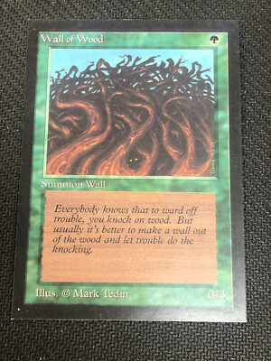 Wall of Wood - Magic the Gathering MTG Collectors' Edition Single Card |  eBay