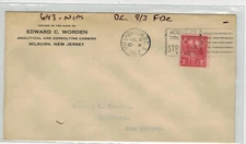 1927 VERMONT ETHAN ALLEN GREEN MOUNTAIN BOYS 643 FDC EDWARD WORDEN D.C. 3