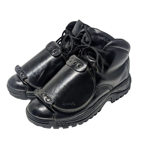 Mens Sz 11.5 Spot Bilt 1155 Black Leather Softball Baseball Umpire