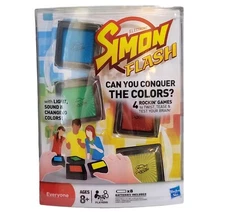 SIMON FLASH Hasbro Electronic Game Cubes with Light Sound & Changing Colors New 