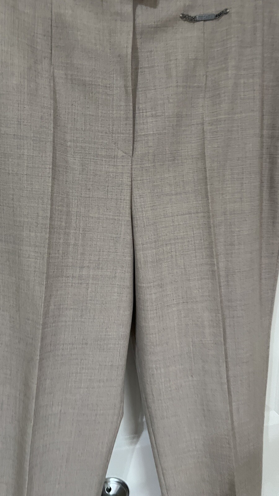 Escada Womens Wool Solid Print Cropped Pants Trou… - image 9