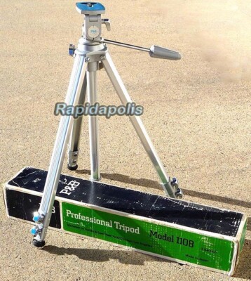 Adjustable P & B Professional Tripod Model 1108 ~ Lightly Used in Original Box