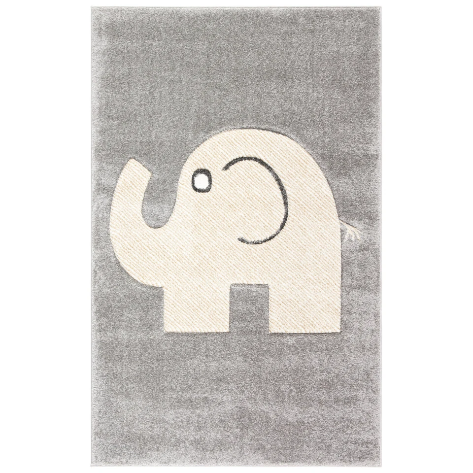 SAFAVIEH Carousel Kids Collection CRK165B Grey/Ivory Rug - Image 4 of 4