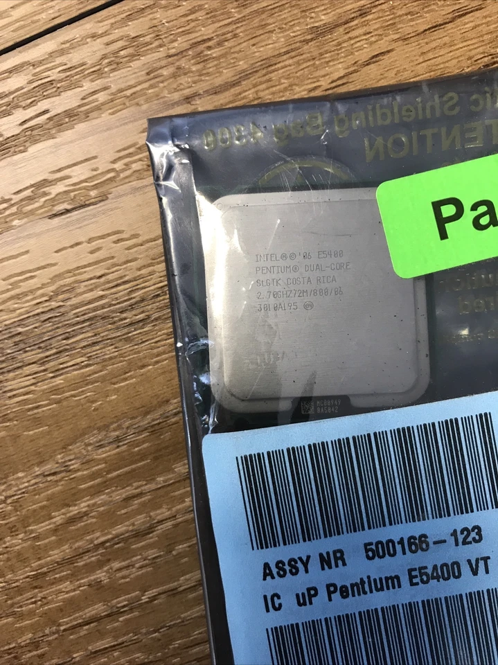 Intel Pentium Dual Core E5400 2.70Ghz SLGTK HP 500166-123 New Sealed - Image 2 of 2