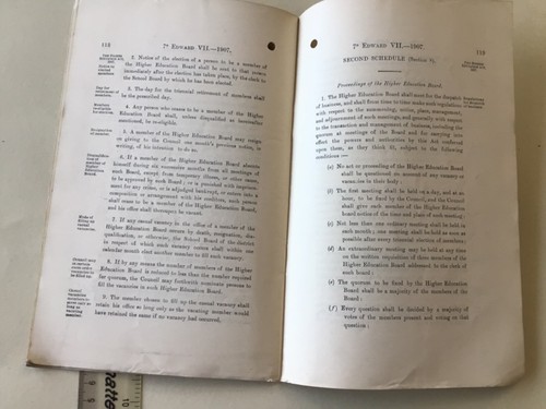 Isle of Man Education act 1907 original A6266 - Picture 4 of 5