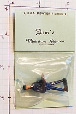 Station Worker Figure, O O-27 Gauge, Metal, Hand Painted, Made In USA
