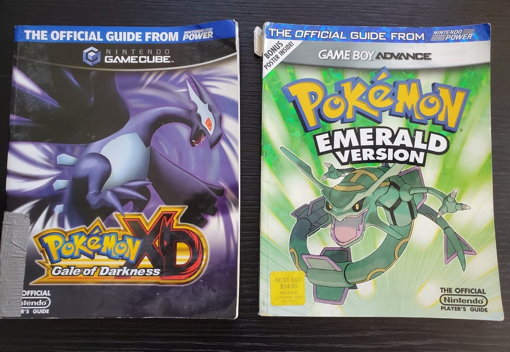 Pokémon Emerald (No Poster) and XD Nintendo Power Official Player's Guides