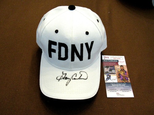 METS EXPOS HOF SIGNED AUTO FDNY CAP HAT 