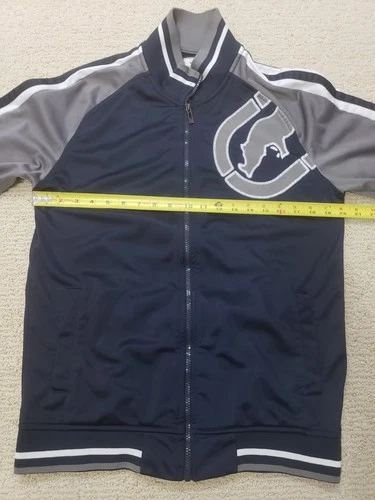 Y2K ECKO UNLTD Track Jacket Navy Blue Gray Size Medium 2015 image 8