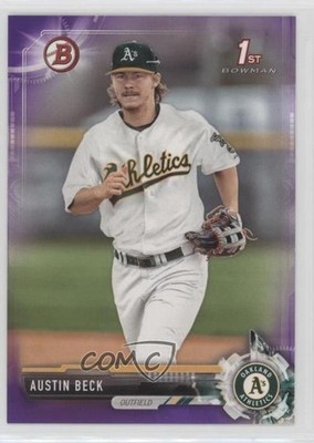 2017 Bowman Draft Purple 97/250 Austin Beck #BD-60 7c7