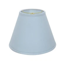 32196A Transitional Empire Shape Spider Construction Lamp Shade in Light Blue...