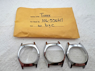 vintage LOT x 3 Time watch cases NOS