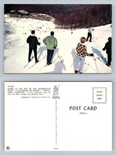 Gatlinburg, TN-Tennessee, Ski Resort Intermediate Slope Skiers Vintage Postcard