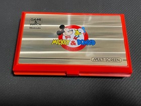 Nintendo Game and Watch Mickey and Donald Boxed Used Working Tested From JAPAN
