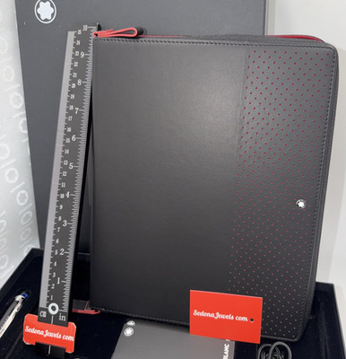 $775 MSRP -Montblanc Augmented Paper V4.2 Urban Racing 123666 Notebook Folio Zip