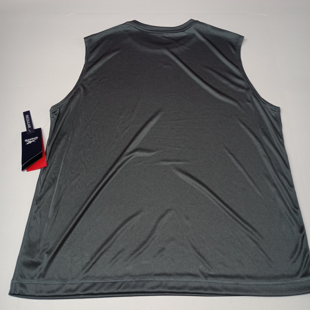 Reebok Men’s Training Tech Tee Silky/Soft Size XL XLarge Gray Sleeveless NWT thumbnail 7