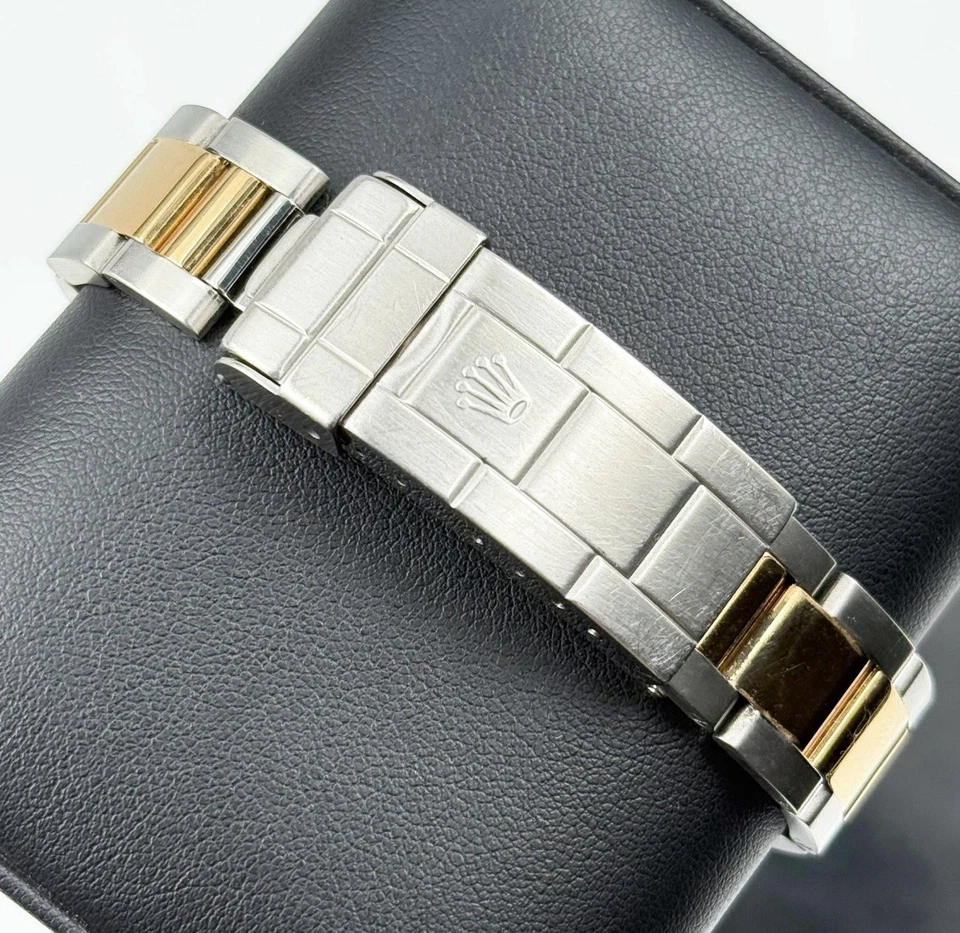 劳力士男士 Submariner Date 18k 黄金不锈钢手表黑色 Sub 16613 — 第 4/4 张图片