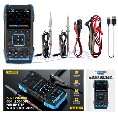FNIRSI 2C23T Handheld Digital Oscilloscope Multimeter Function Signal Generator