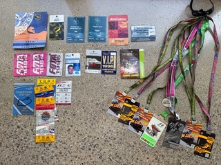 F1 Moto GP and other passes Job Lot of 30