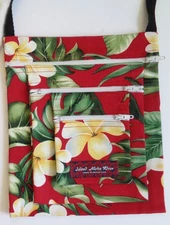 Island Aloha Wear Crossbody Purse Bag Hawaii USA Red Fashion Tropical New