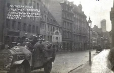 Post WW1 German Freikorps Panzerauto In Munich 1919 RPPC Photo Postcard COPY