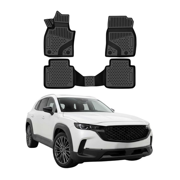 Omac FußMatten 3D Gummimatten FüR Mazda CX-50 2023-2026 Tpe Schwarz 3Tlg-image