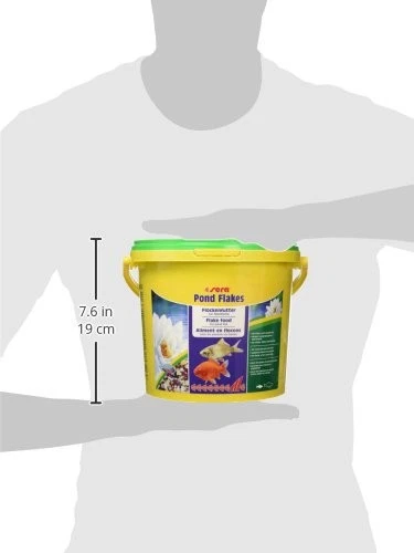 Sera Pond Flakes alimento para peces 1,2 lb/3800 ml | alimento básico para peces de estanque más pequeños... Foto 2 de 4