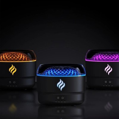 Flammeneffekt Aromatherapie Diffusor USB Ultraschall ätherisches Öl Luftbefeuchter