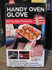Pair Of Handy Oven Gloves Hot Surface Heat Protector - Protection Up To 540° F