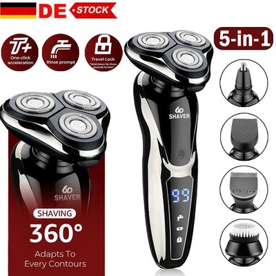 Electric Shaver Set Professional Razor Waterproof Beard Nose Facial Hair Trimmer