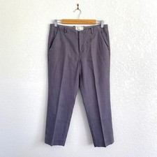 Elevenses Anthropologie Linen Tencel Crop Pants Gray Blue Straight Leg Trouser 6