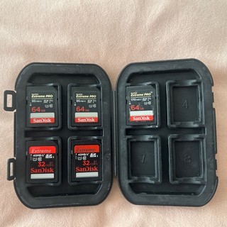 Lote de trabajo de tarjeta SD Sandisk (5 y estuche rígido)