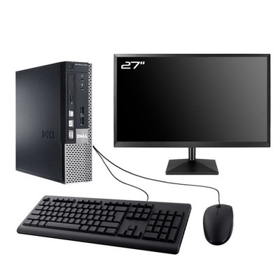 PC Dell Optiplex 7010 USFF Bildschirm 27 '' Intel I7-3770 RAM 16Go SSD 960Go W10