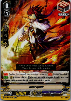 #ad GUST DJINN V EB02 015EN DOUBLE RARE CARDFIGHT VANGUARD HP $1.99