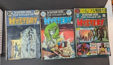 LOT OF 3 DC Comics House of Mystery #218 #223 #227 Colored Vintage