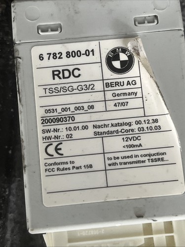 06-11 BMW Mini Cooper Tire Control Pressure Module TPMS 6 782 800-01 OEM - Picture 2 of 3