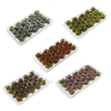 32Pcs Miniature Flower Static Grass Model Bushes Modelling Flower Cluster for