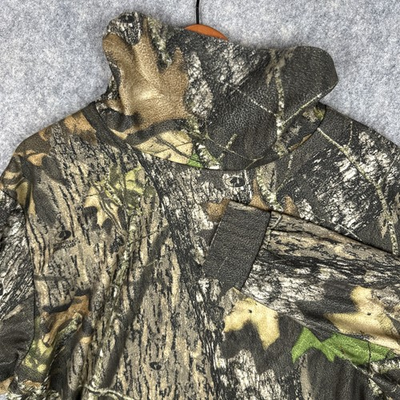#ad #ad Cabelas Shirt Mens XL Fleece Woodland Camo Turtleneck High Neck Hunting Snow Ski $29.99