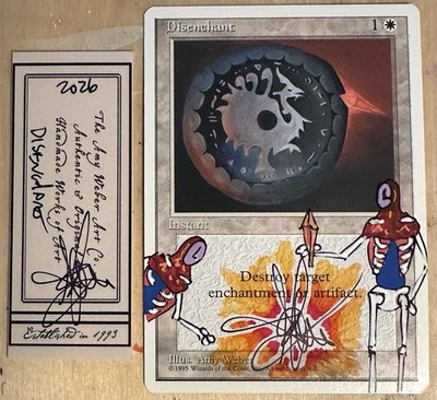 マジック：ザ・ギャザリング Amy Waber MTG Disenchant Special Signature Alter Altered Sketch Art Amy